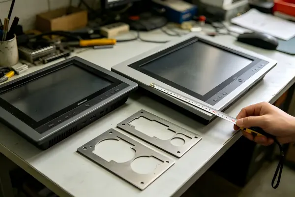 panel mount monitor cutout dimensions comparison