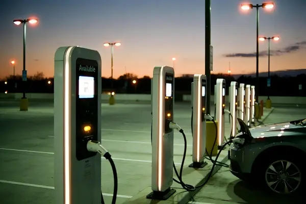Industrial displays for EV charging stations designed for continuous operation
