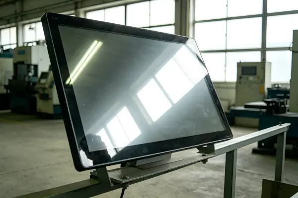 Optical bonding vs air gap display glare and mounting angle