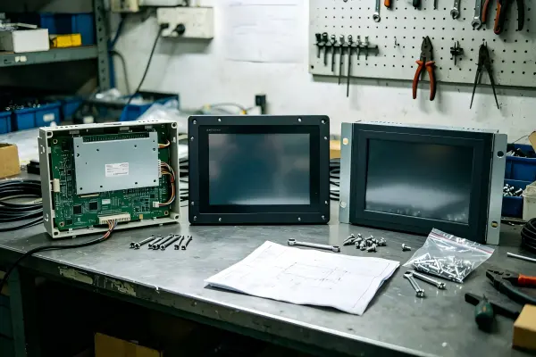 Open Frame vs Panel Mount vs Rack Mount Comparison Open frame vs panel mount vs rack mount industrial display mounting comparison