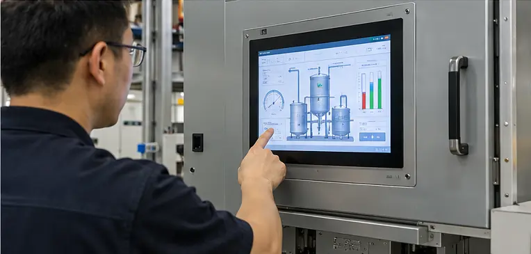 Industrial LCD display physics sample validation for OEM equipment integration