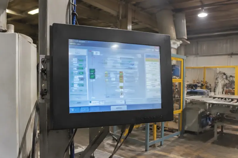 Industrial LCD monitor operating conditions Industrial LCD monitors selected for temperature dust vibration and bright light