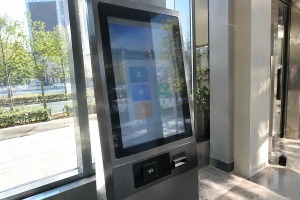 High brightness kiosk touch monitor High brightness touch screen monitor for kiosk applications in ambient light