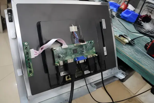 Open Frame Monitor Interface Compatibility Open frame monitor video input power and USB touch interface connections