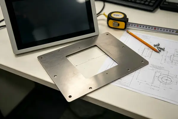 panel mount touch screen monitor installation dimensions