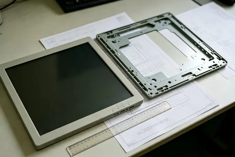 Industrial panel mount monitor replacement dimension comparison Industrial panel mount monitor dimensions compared for replacement compatibility