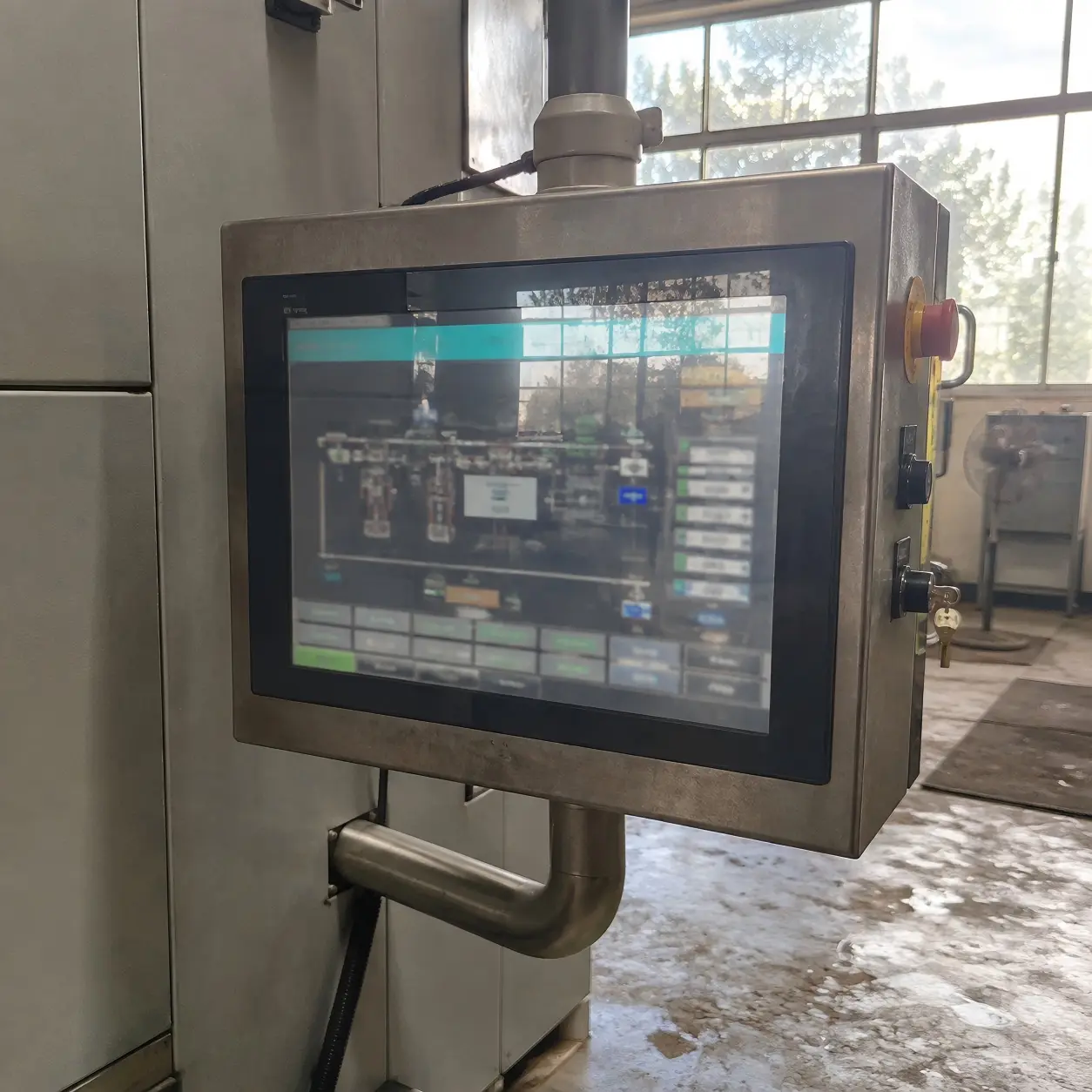 Industrial display visibility evaluation Industrial display readability under ambient light and viewing angle conditions